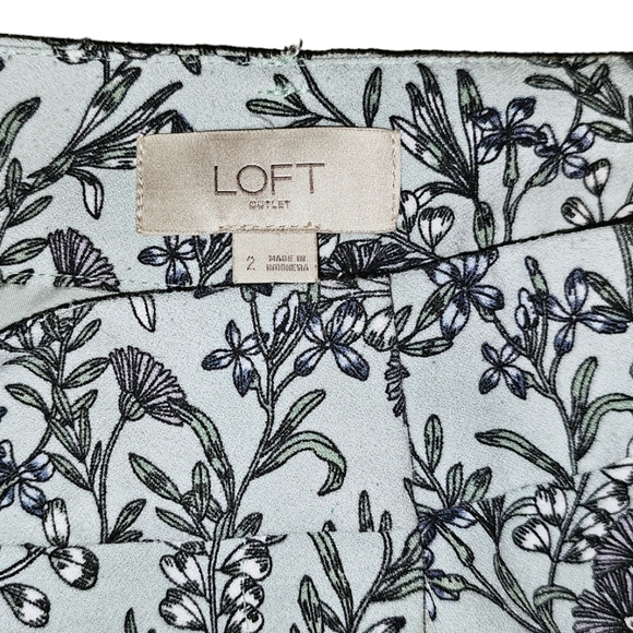 NWOT LOFT Outlet Tie-Belt Crop Pants - Picture 5 of 5